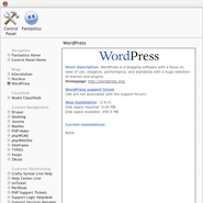 Fantastico Installing WordPress