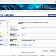 Installatron Installing WordPress