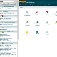 WebHost Manager Reseller Panel